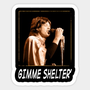 Capturing the Counterculture Shelter Retro Style Sticker